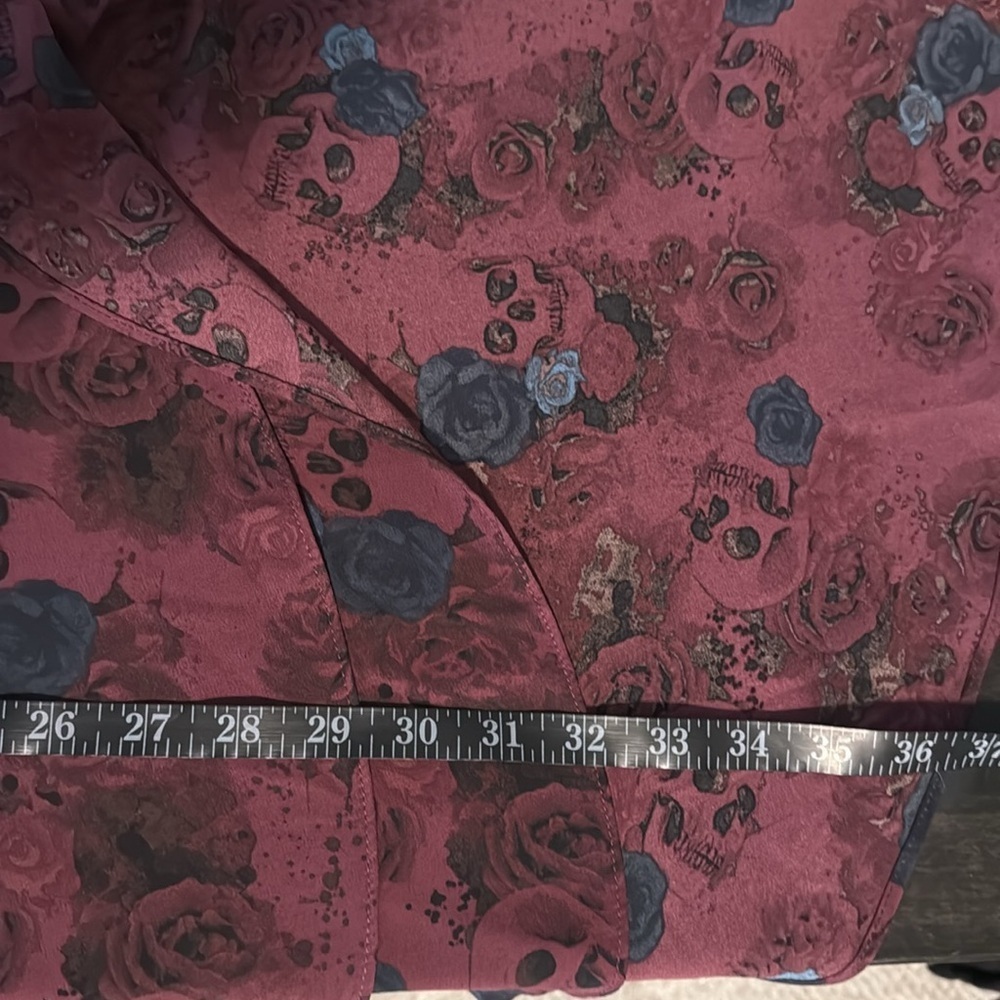 torrid Plum Floral High-Low Wrap Tunic - Picture 10 of 10